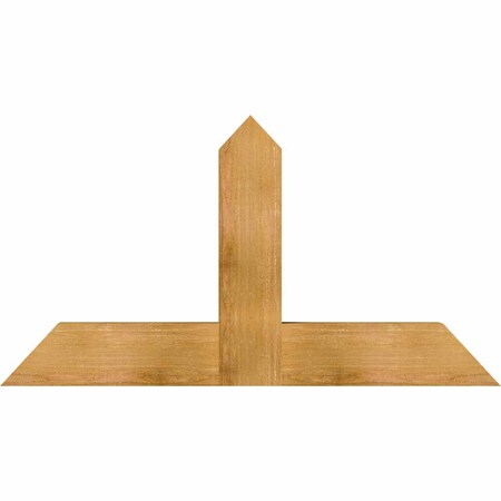 Ekena Millwork Portland Rough Sawn Timber Gable Bracket, Western Red Cedar, 48"W x 26"H x 4"D x 6"F, 13/12 Pitch GBW048X26X0406POR00RWR
